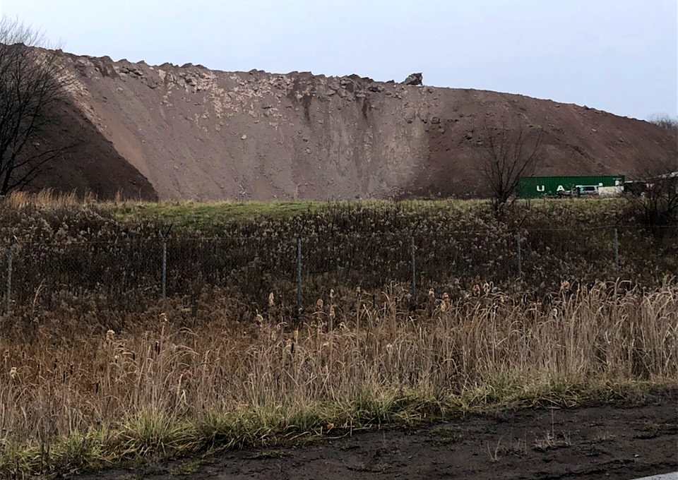 Coal ash pile at Scrubgrass.
